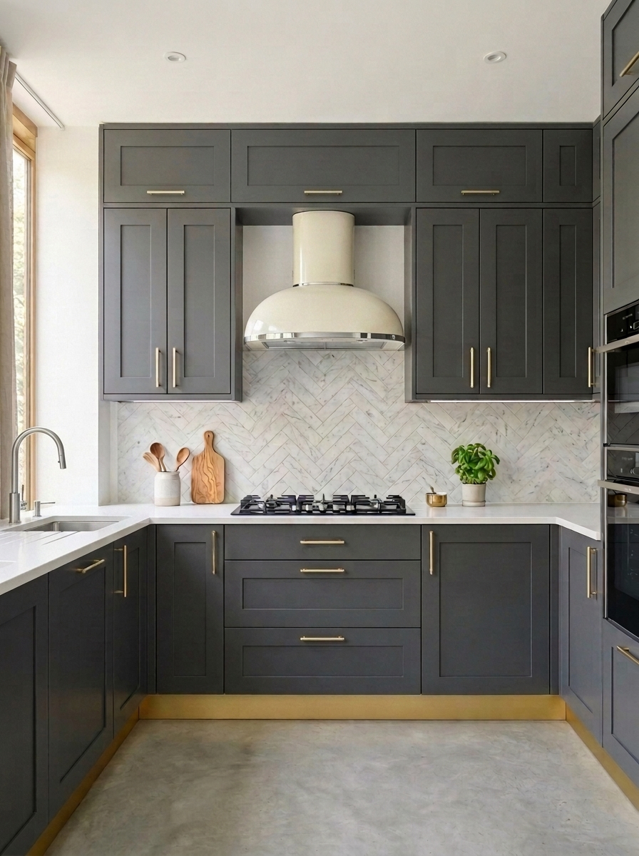 Graphite Shaker Kitchen